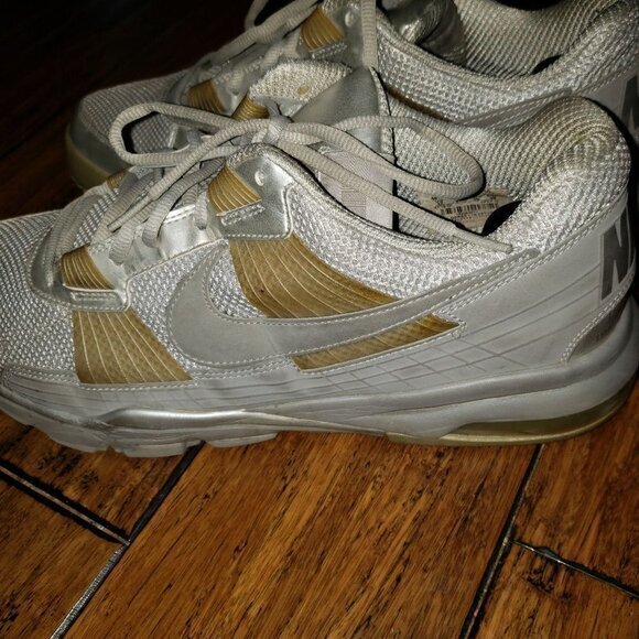 Nike Trainer SC Mens Shoes Size 12 Gray Gold Sneakers Pre-Owned - Picture 3 of 16